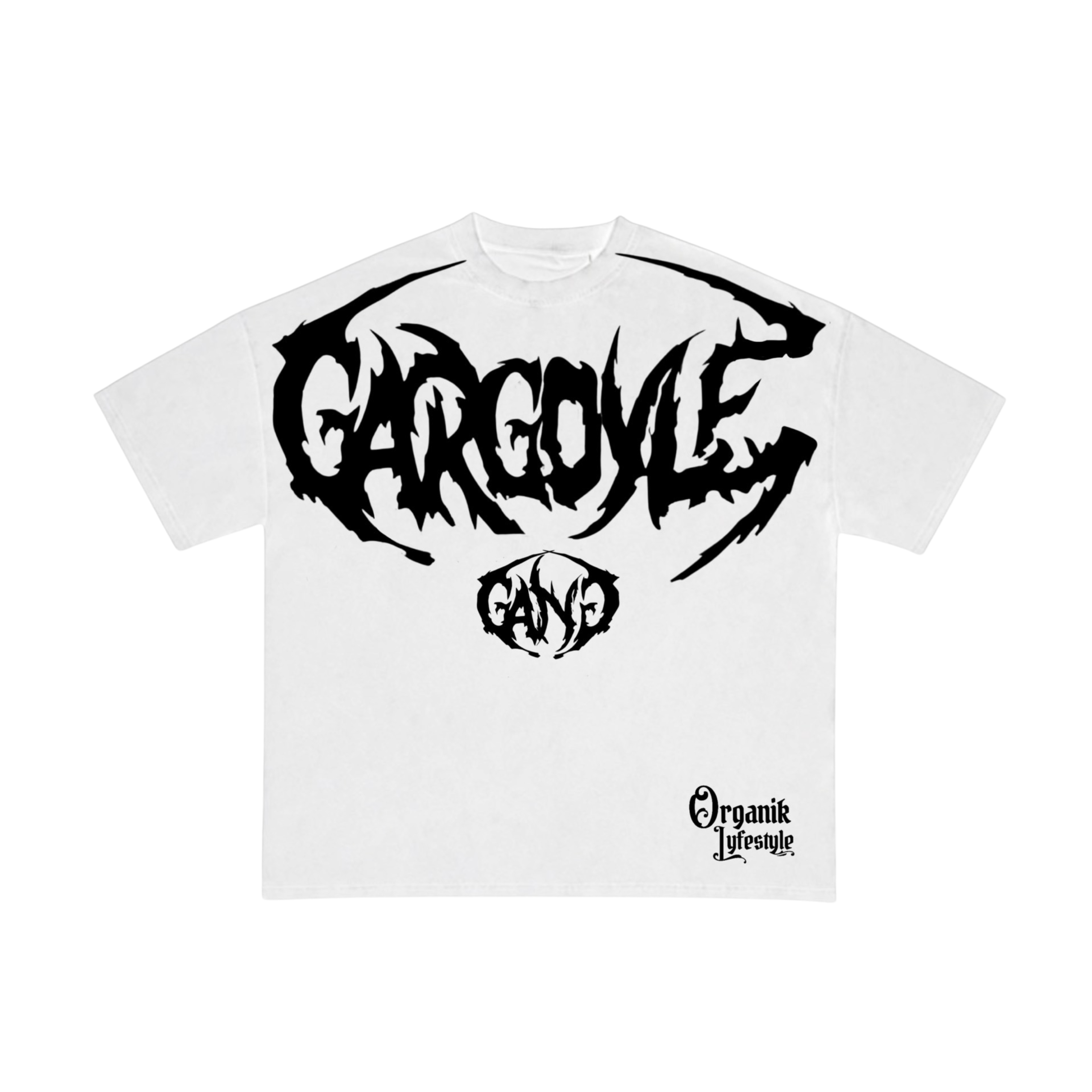 Organik Lyfestyle - Gargoyle G.A.N.G T-Shirt - White