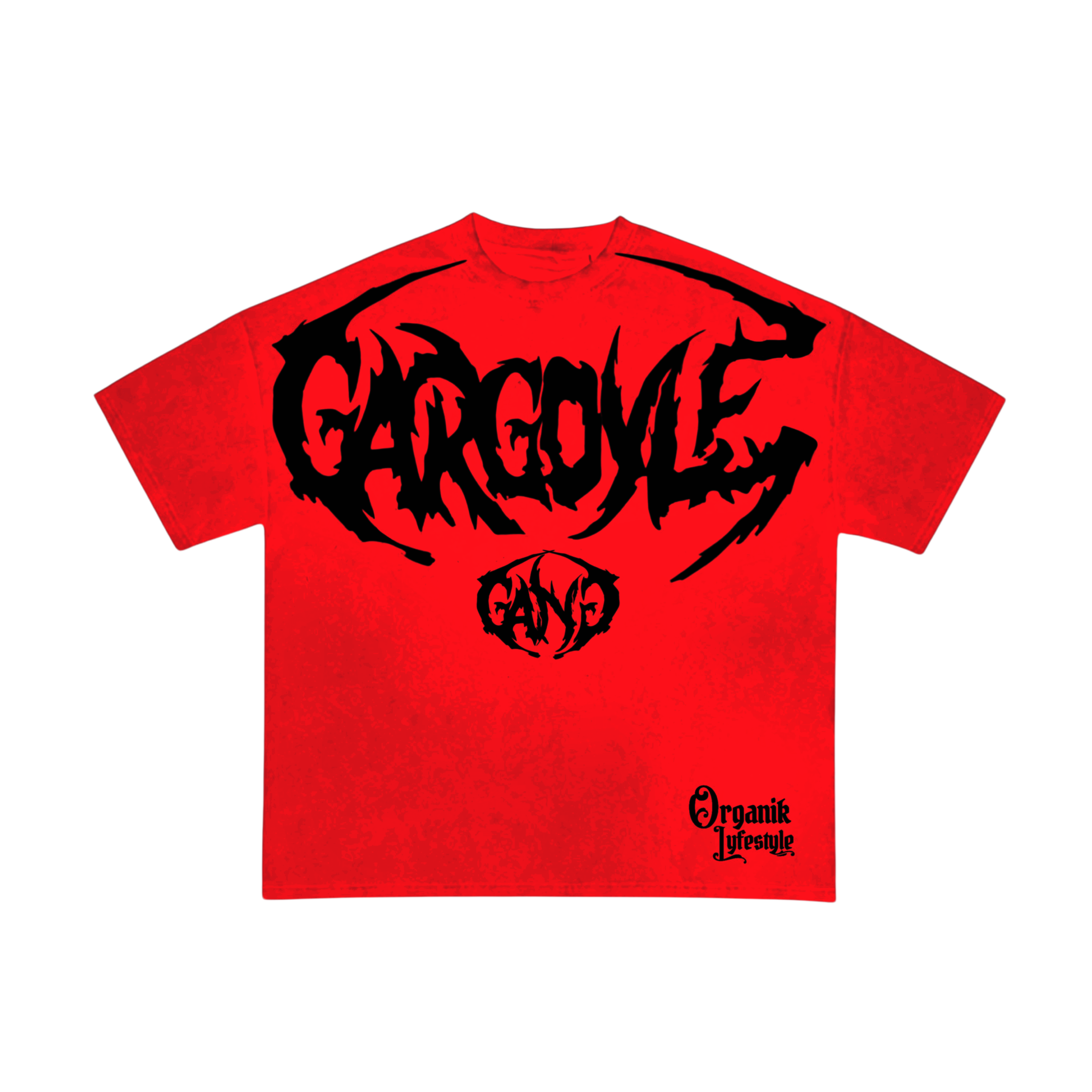 Organik Lyfestyle - Gargoyle G.A.N.G T-Shirt - Red