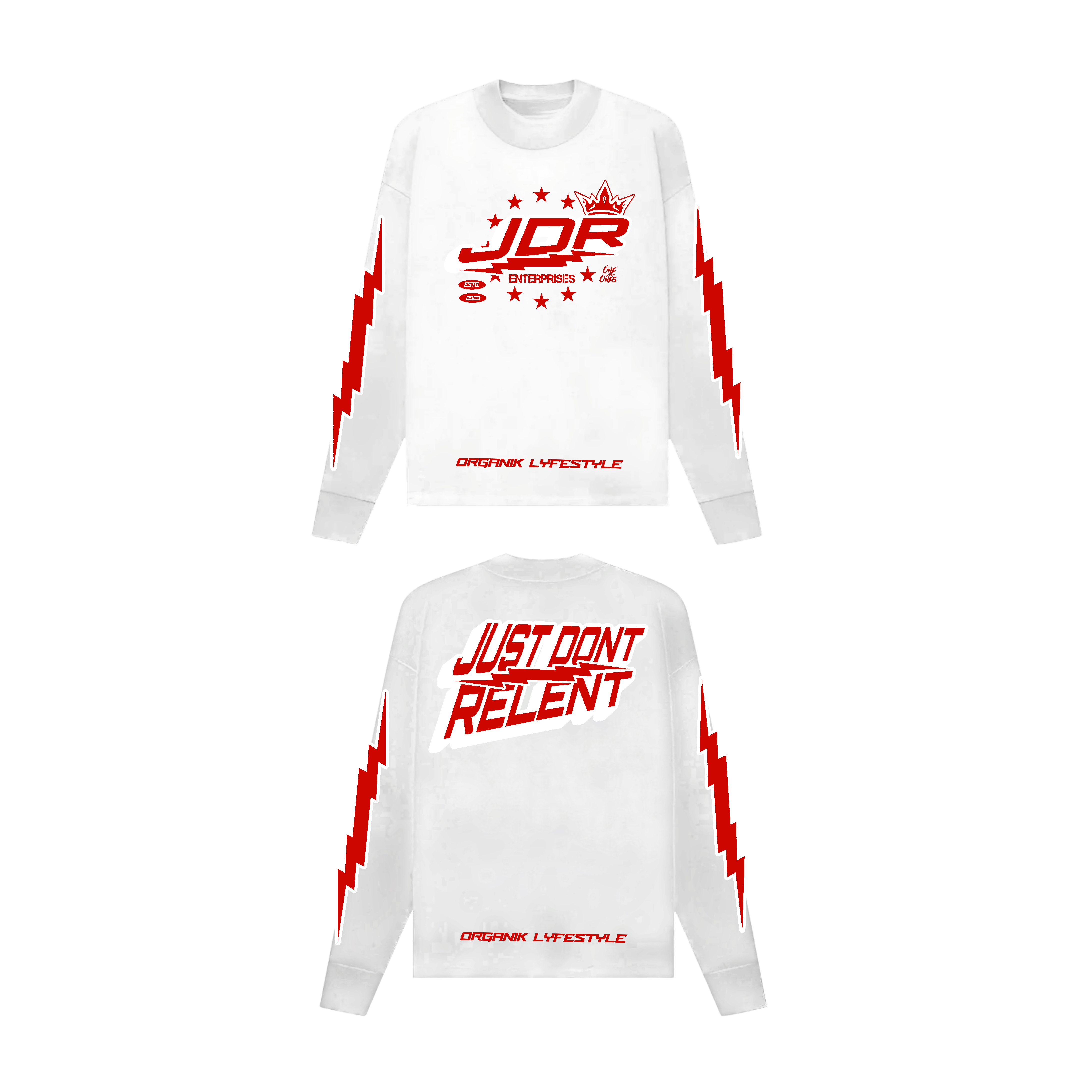 Organik Lyfestyle - JDR White Long Sleeve