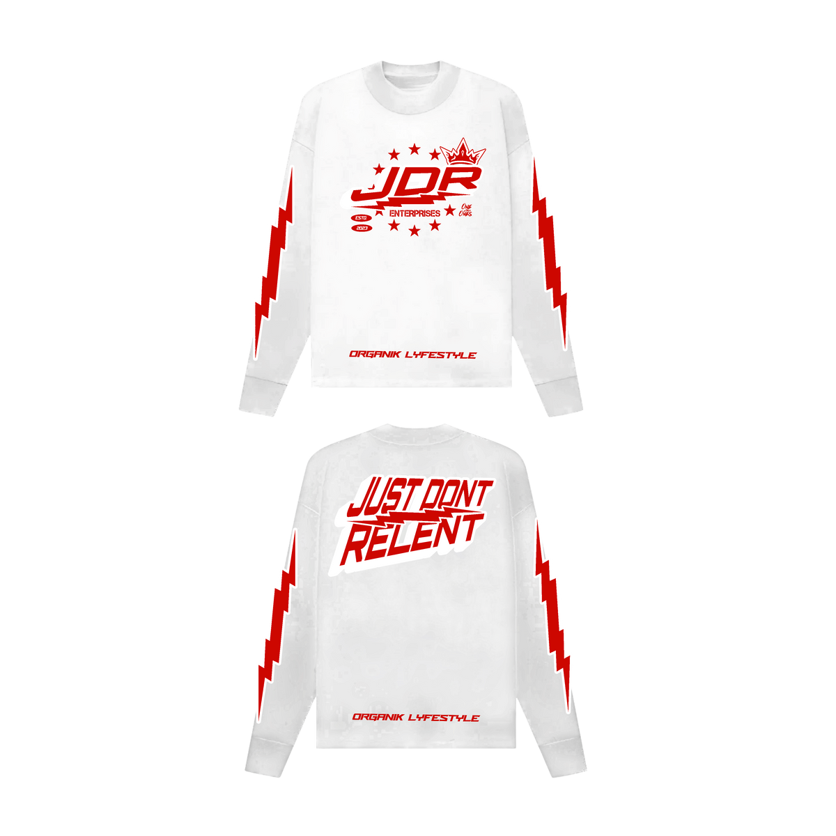Organik Lyfestyle - JDR White Long Sleeve