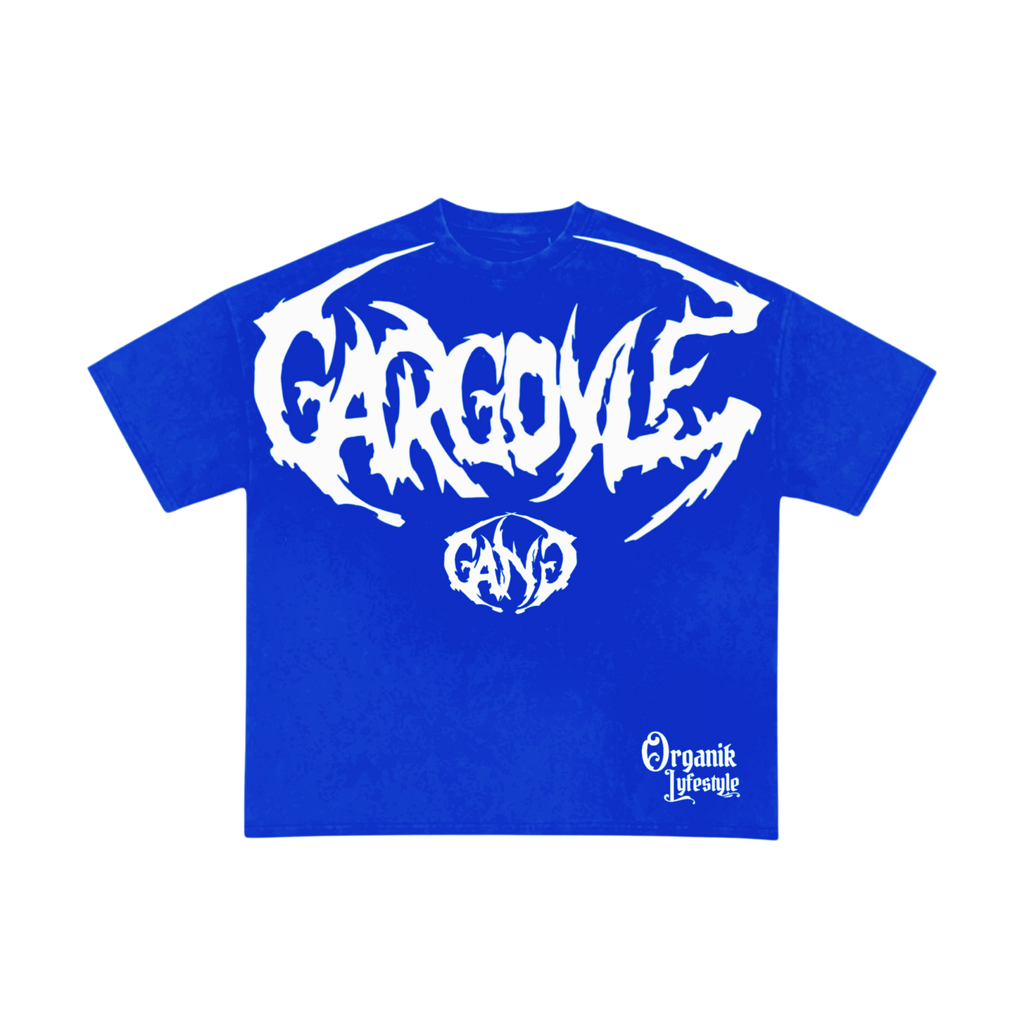Organik Lyfestyle - Gargoyle G.A.N.G T-Shirt - Blue