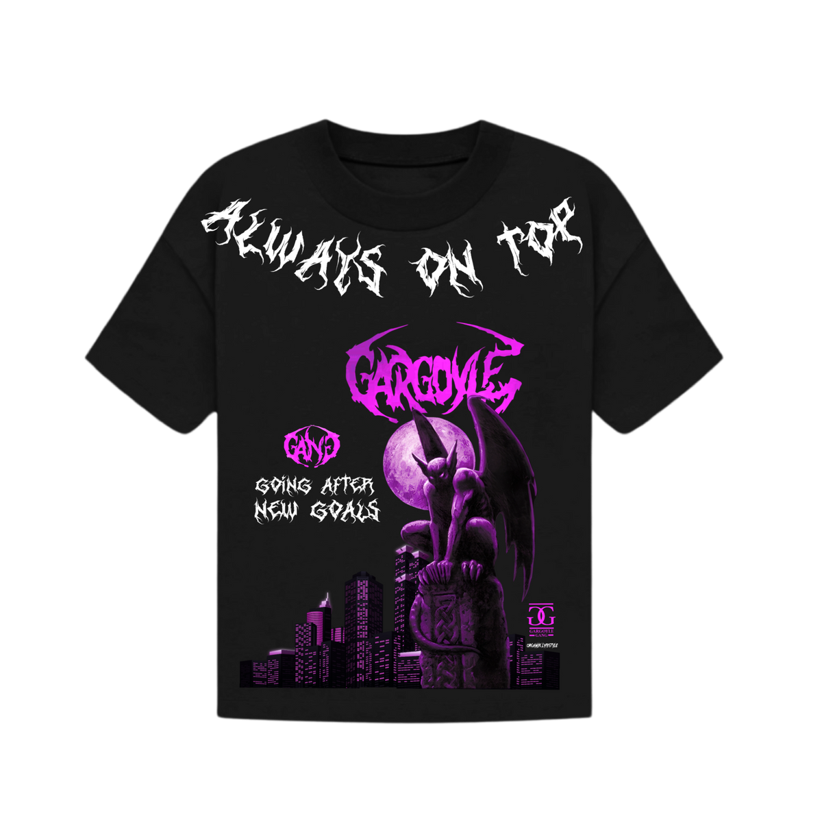 Organik Lyfestyle - Always On Top - Black T-Shirt