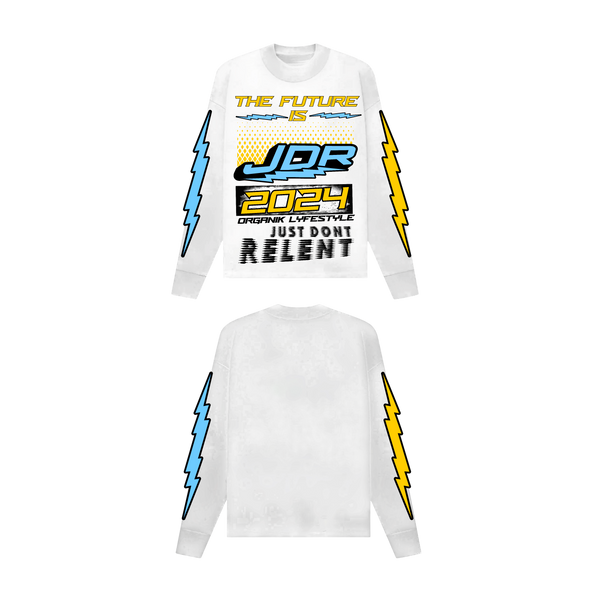 Organik Lyfestyle - The Future Is JDR White Long Sleeves