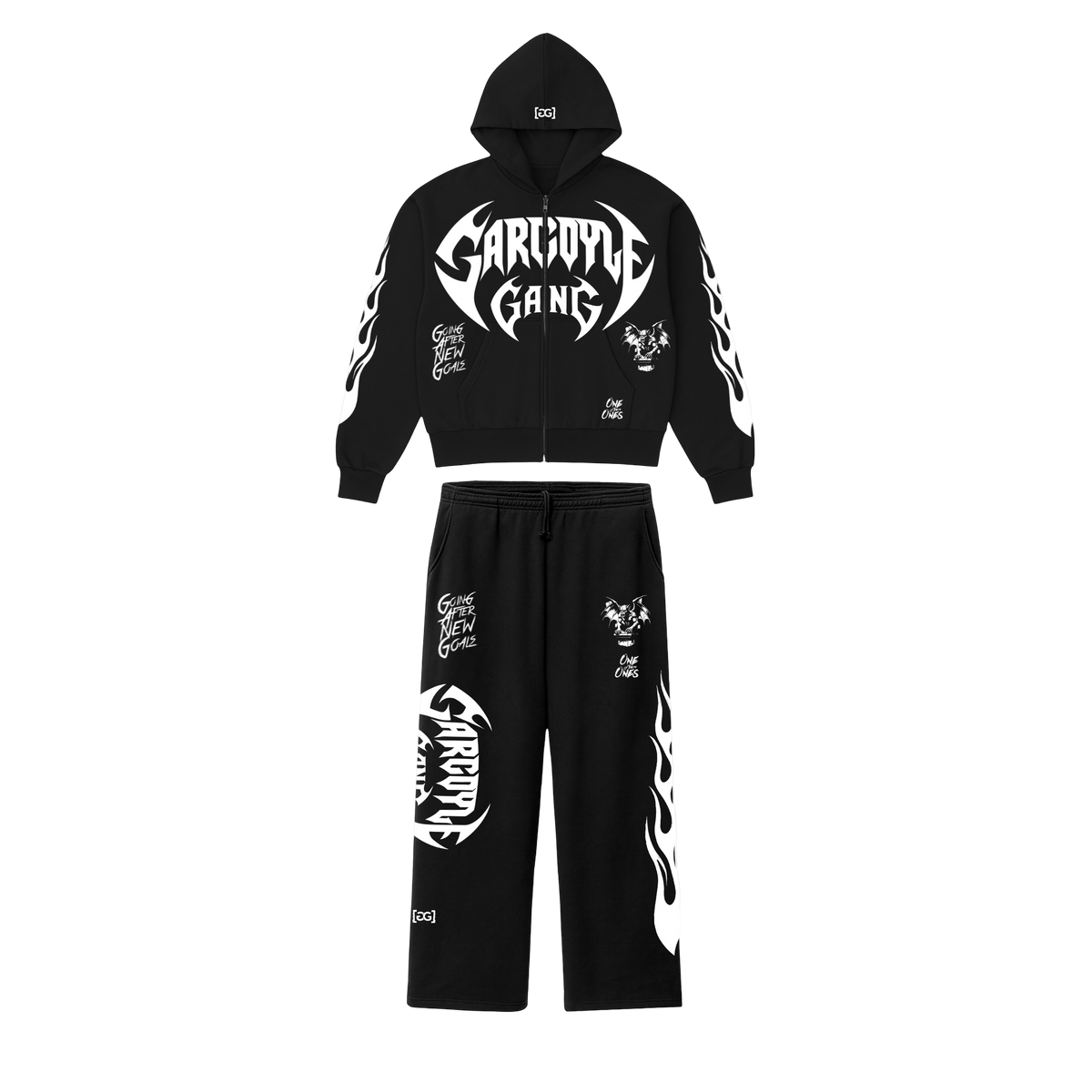 Gargoyle GANG Boxy Zip Up Hoodie Set