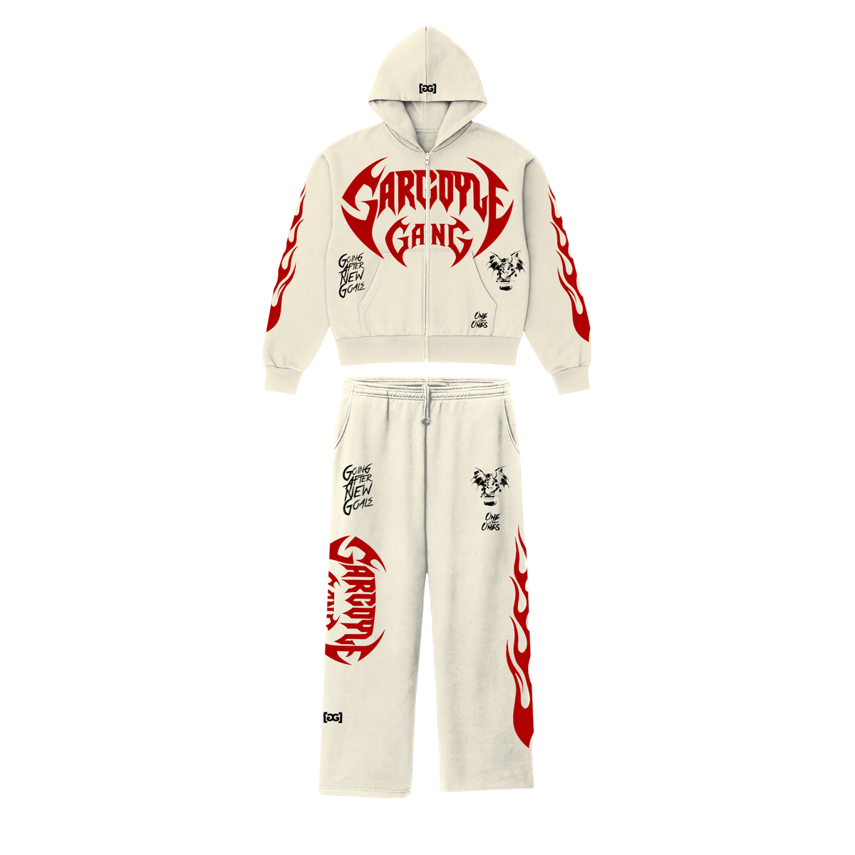 Gargoyle GANG Boxy Zip Up Hoodie Set