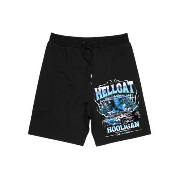 Organik Lyfestyle - Hellcat Hooligan Shorts - Black & Blue