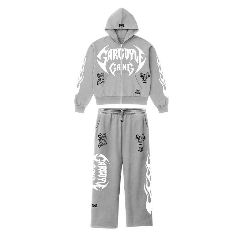 Gargoyle GANG Boxy Zip Up Hoodie Set
