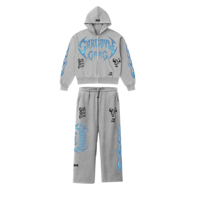 Gargoyle GANG Boxy Zip Up Hoodie Set