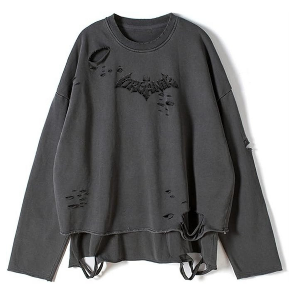 Distressed Double Layer Sweatshirt