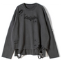 Distressed Double Layer Sweatshirt