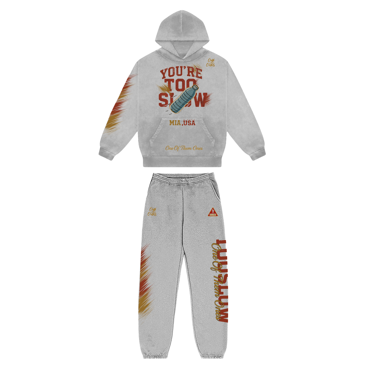 One Of Them Ones - You're Too Slow Heavy Hoodie Set