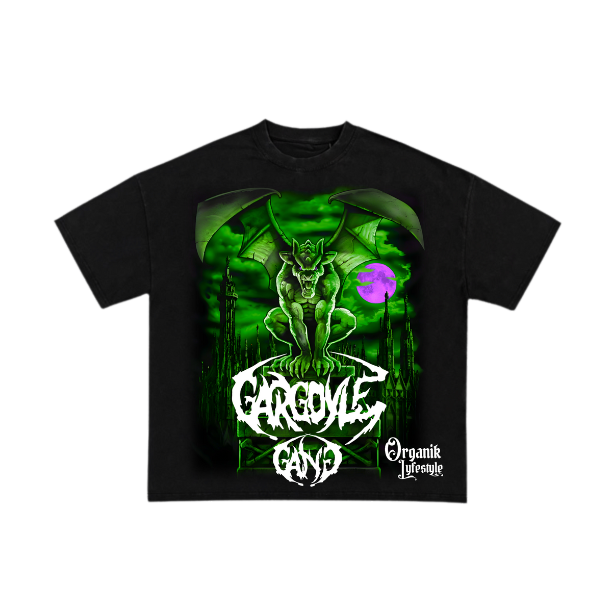 Organik Lyfestyle - Gargoyle G.A.N.G - Black & Green