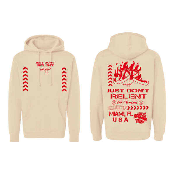 Organik Lyfestyle - Just Dont Relent Creme Hoodie