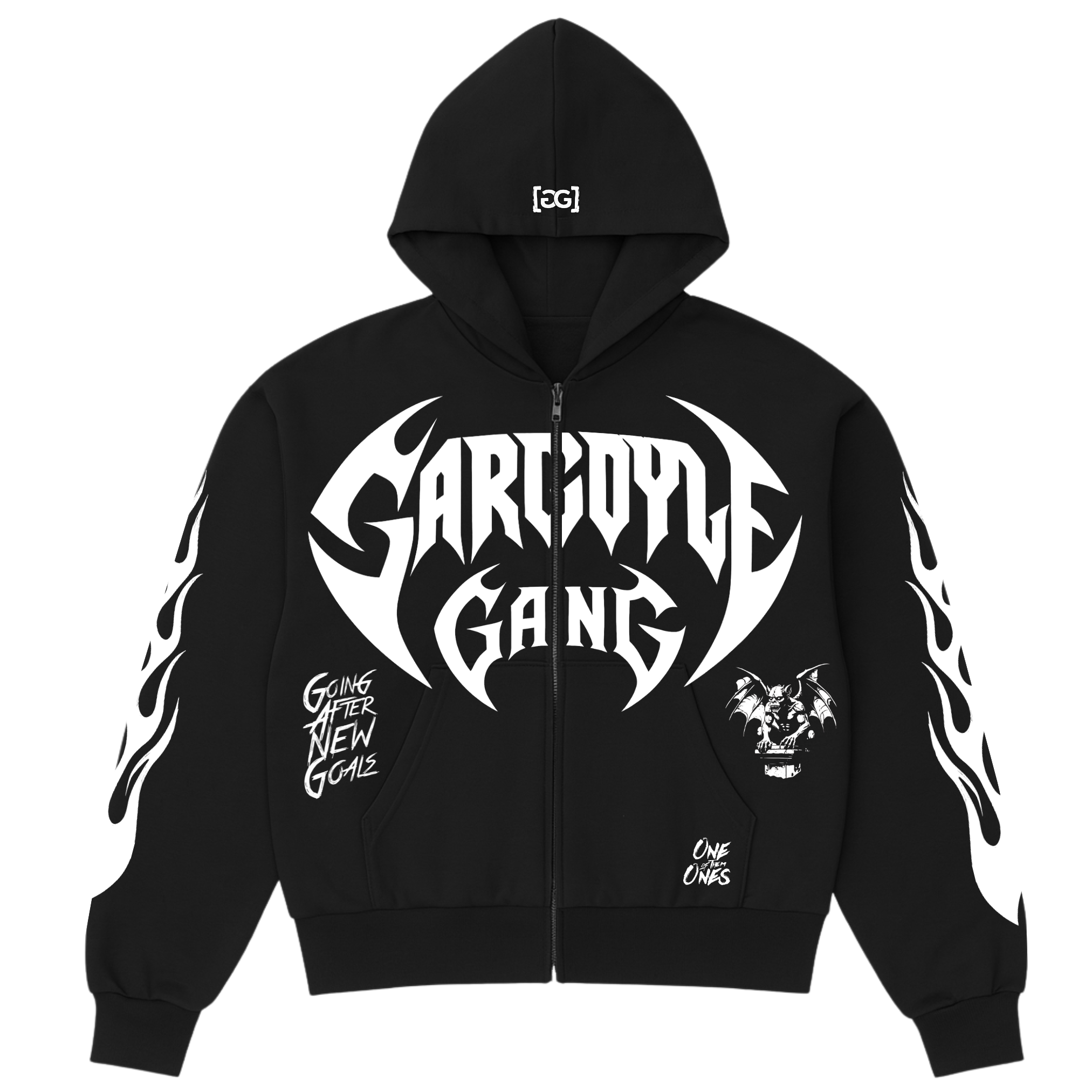 Gargoyle GANG Boxy Zip Up Hoodie
