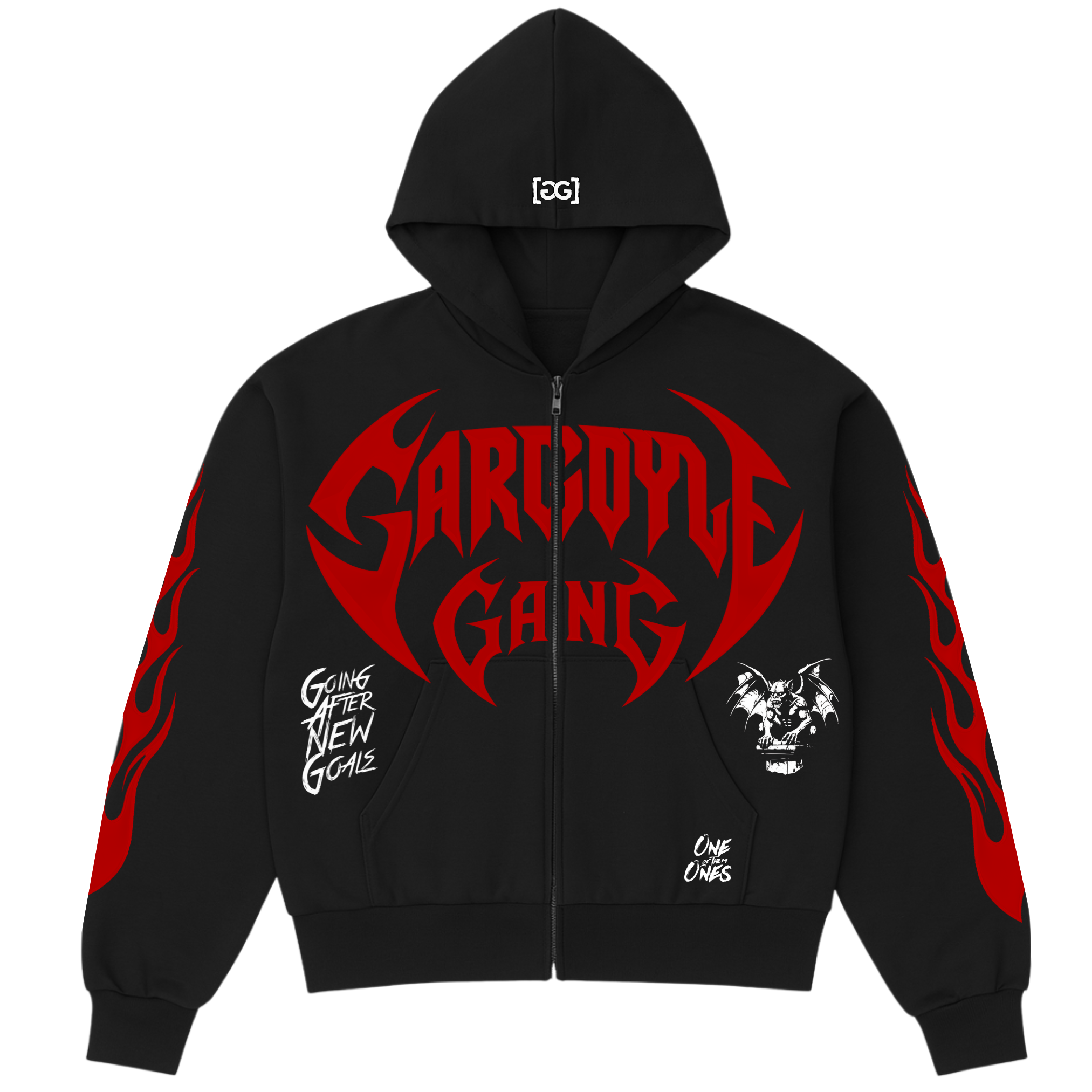 Gargoyle GANG Boxy Zip Up Hoodie