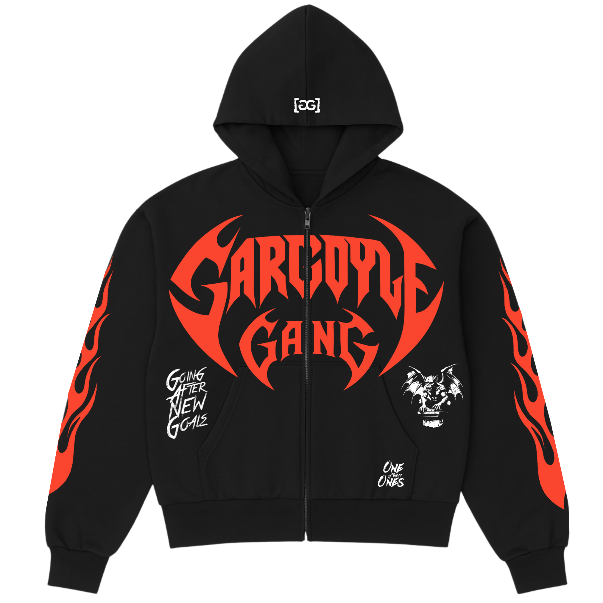 Gargoyle GANG Boxy Zip Up Hoodie