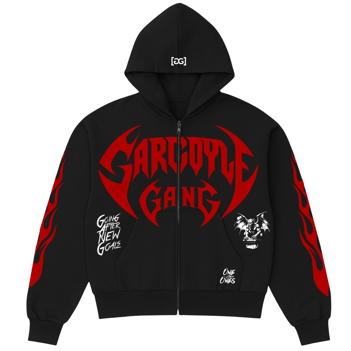 Gargoyle GANG Boxy Zip Up Hoodie