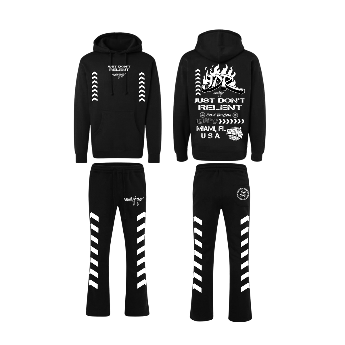 Organik Lyfestyle - Just Dont Relent Hoodie Set