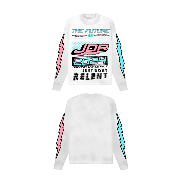 Organik Lyfestyle - The Future Is JDR White Long Sleeves