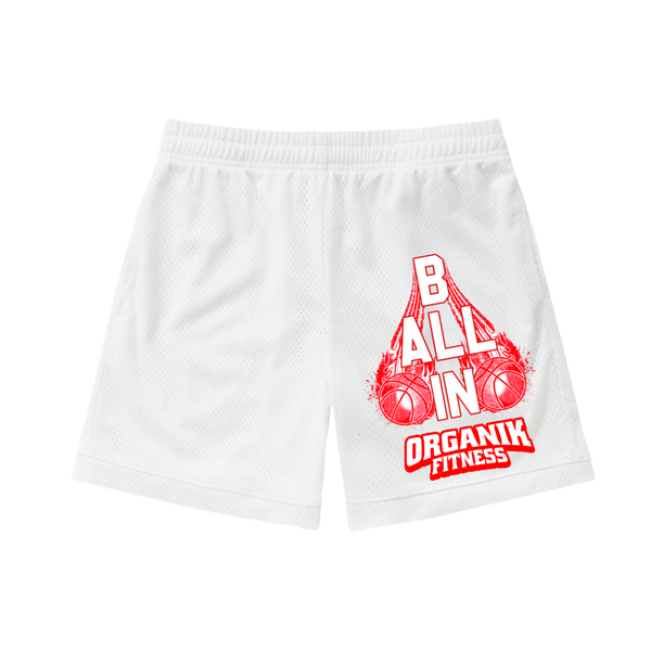 Organik Lyfestyle - B' ALL' IN Shorts- White