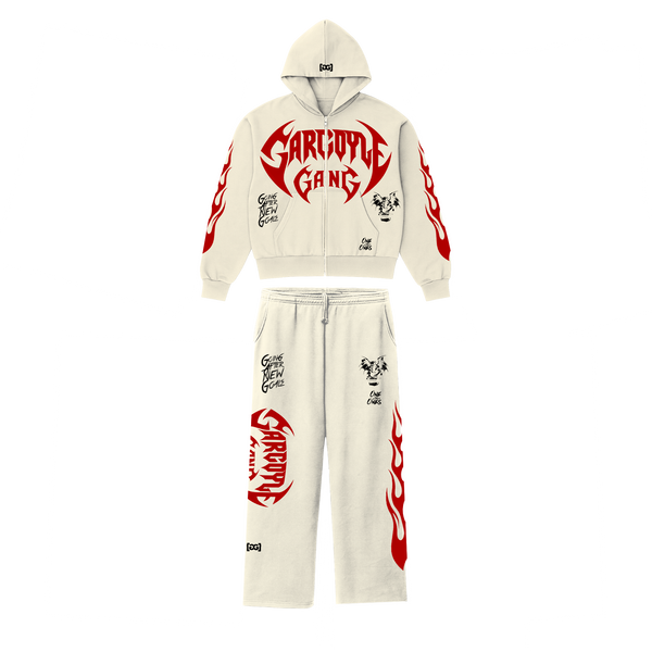 Gargoyle GANG Boxy Zip Up Hoodie Set