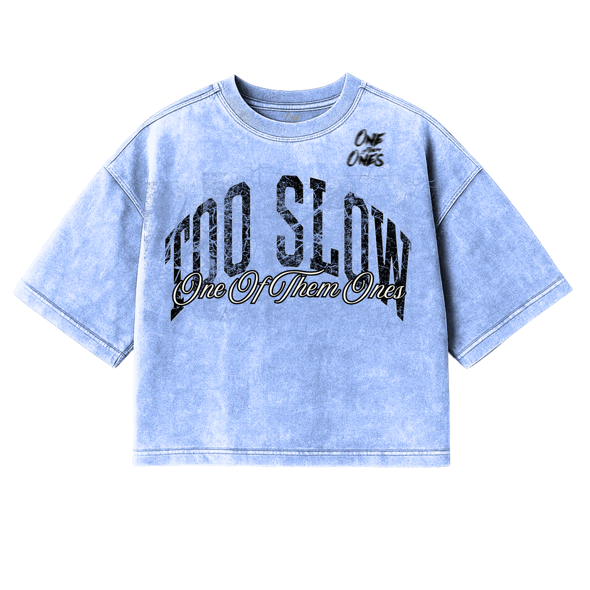 One Of Them Ones - Mineral Wash Boxy Crop Tee