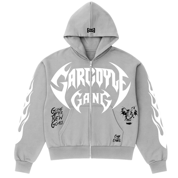 Gargoyle GANG Boxy Zip Up Hoodie