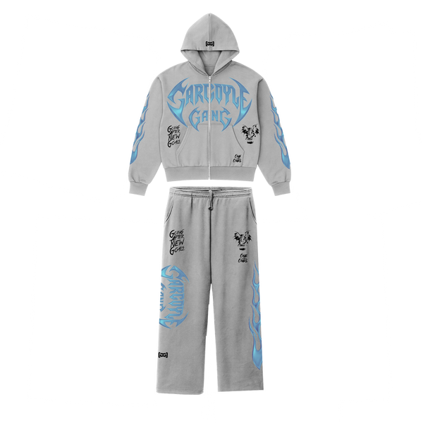 Gargoyle GANG Boxy Zip Up Hoodie Set