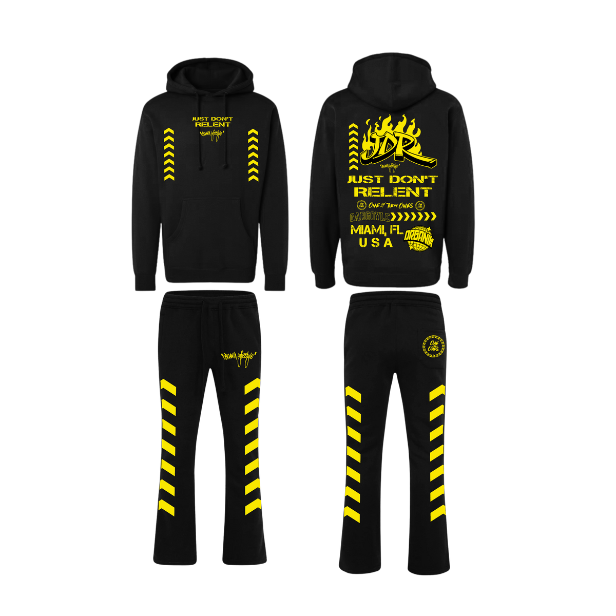 Organik Lyfestyle - Just Dont Relent Hoodie Set