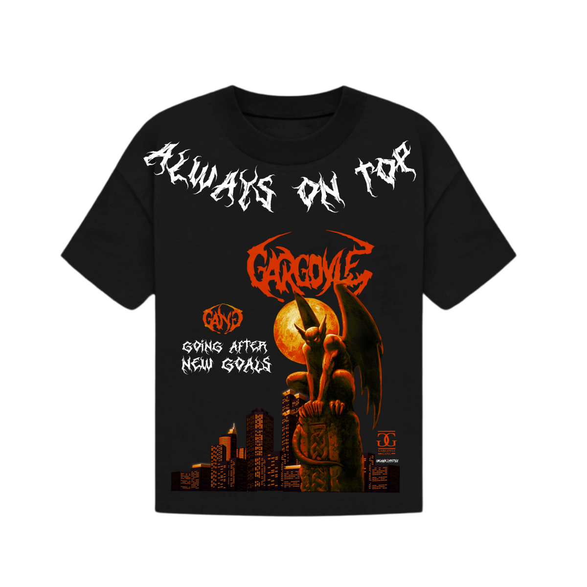 Organik Lyfestyle - Always On Top - Black T-Shirt