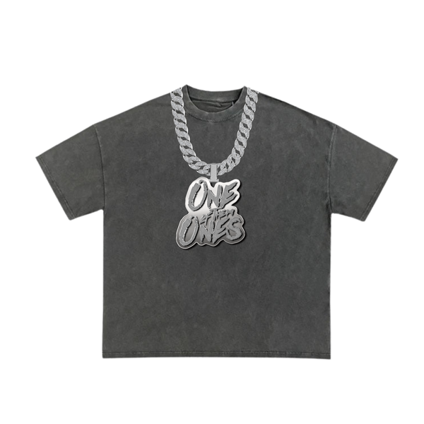 Organik Lyfestyle - One Of Them Ones Chain T-Shirt - Grey