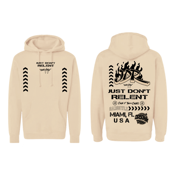 Organik Lyfestyle - Just Dont Relent Creme Hoodie