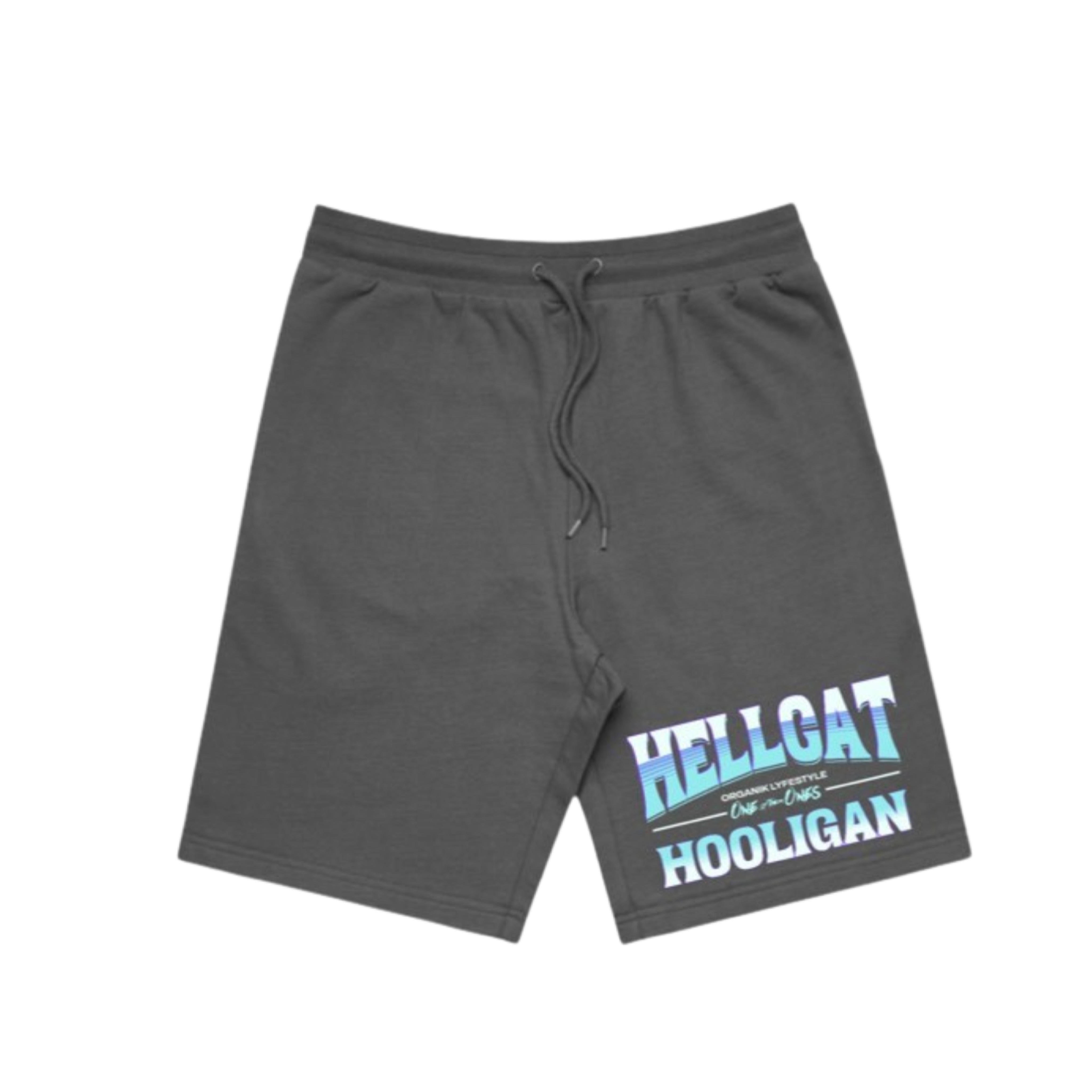 Organik Lyfestyle - Hellcat Hooligan Shorts - Grey & Blue