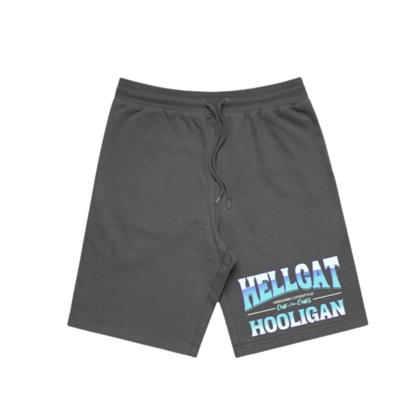 Organik Lyfestyle - Hellcat Hooligan Shorts - Grey & Blue