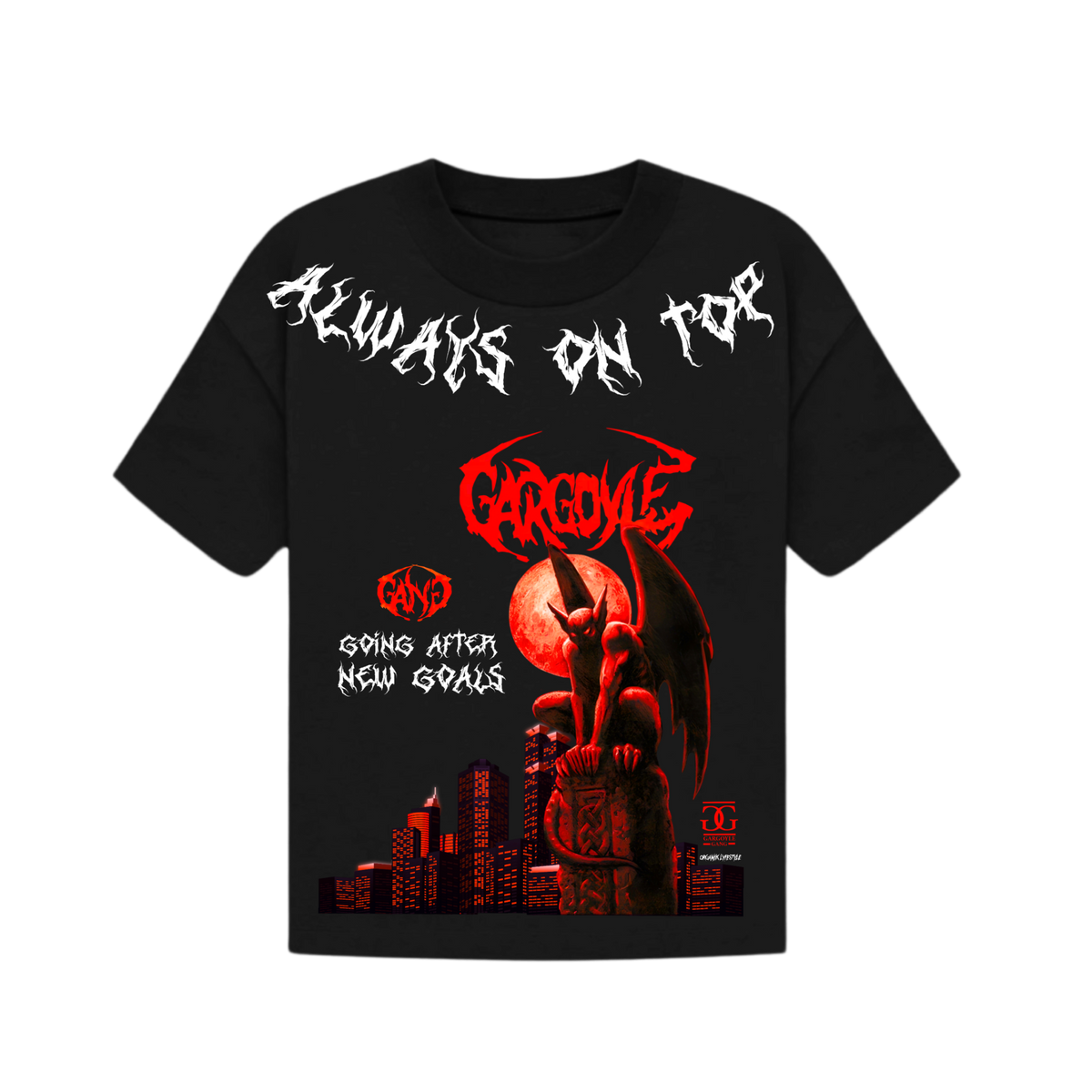 Organik Lyfestyle - Always On Top - Black T-Shirt