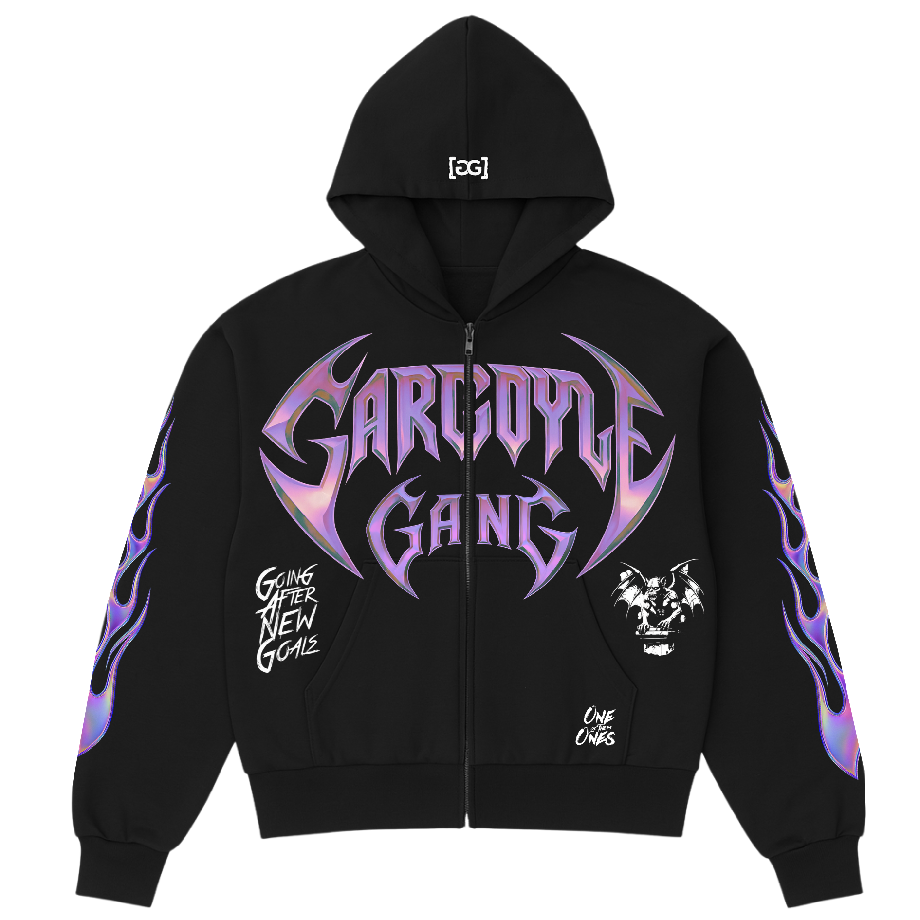 Gargoyle GANG Boxy Zip Up Hoodie