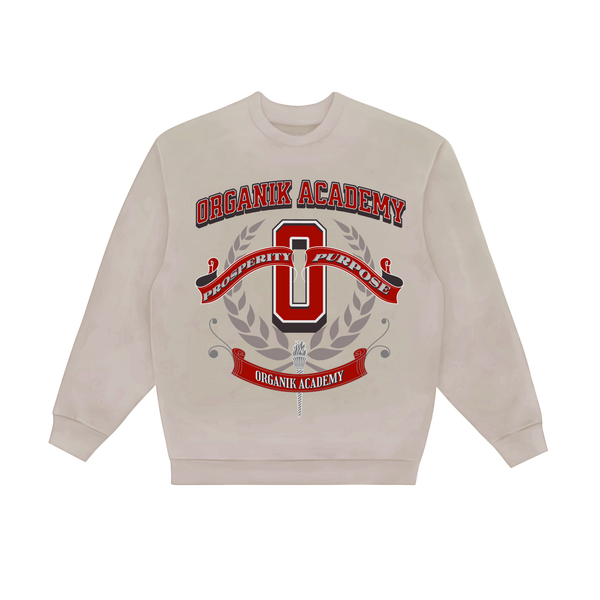 Organik Academy - Cherry Red Crew Neck