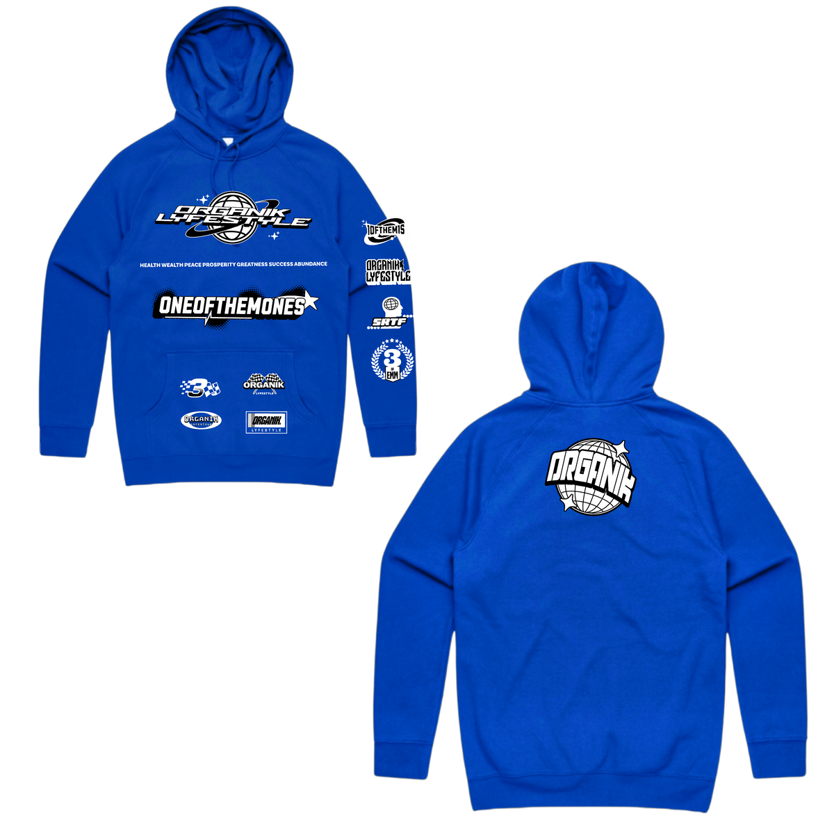 Organik Lyfestyle - Organik Sponsorship Hoodie - Blue