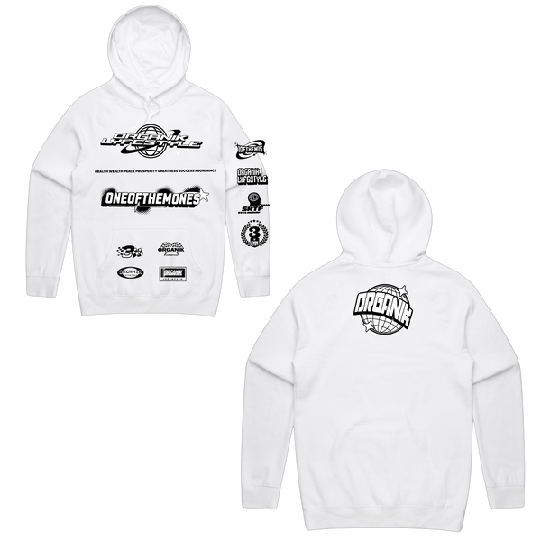 Organik Lyfestyle - Organik Sponsorship Hoodie - White