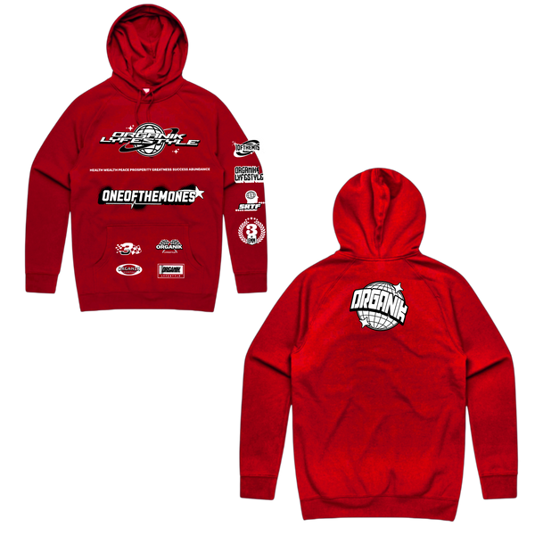 Organik Lyfestyle - Organik Sponsorship Hoodie - Red