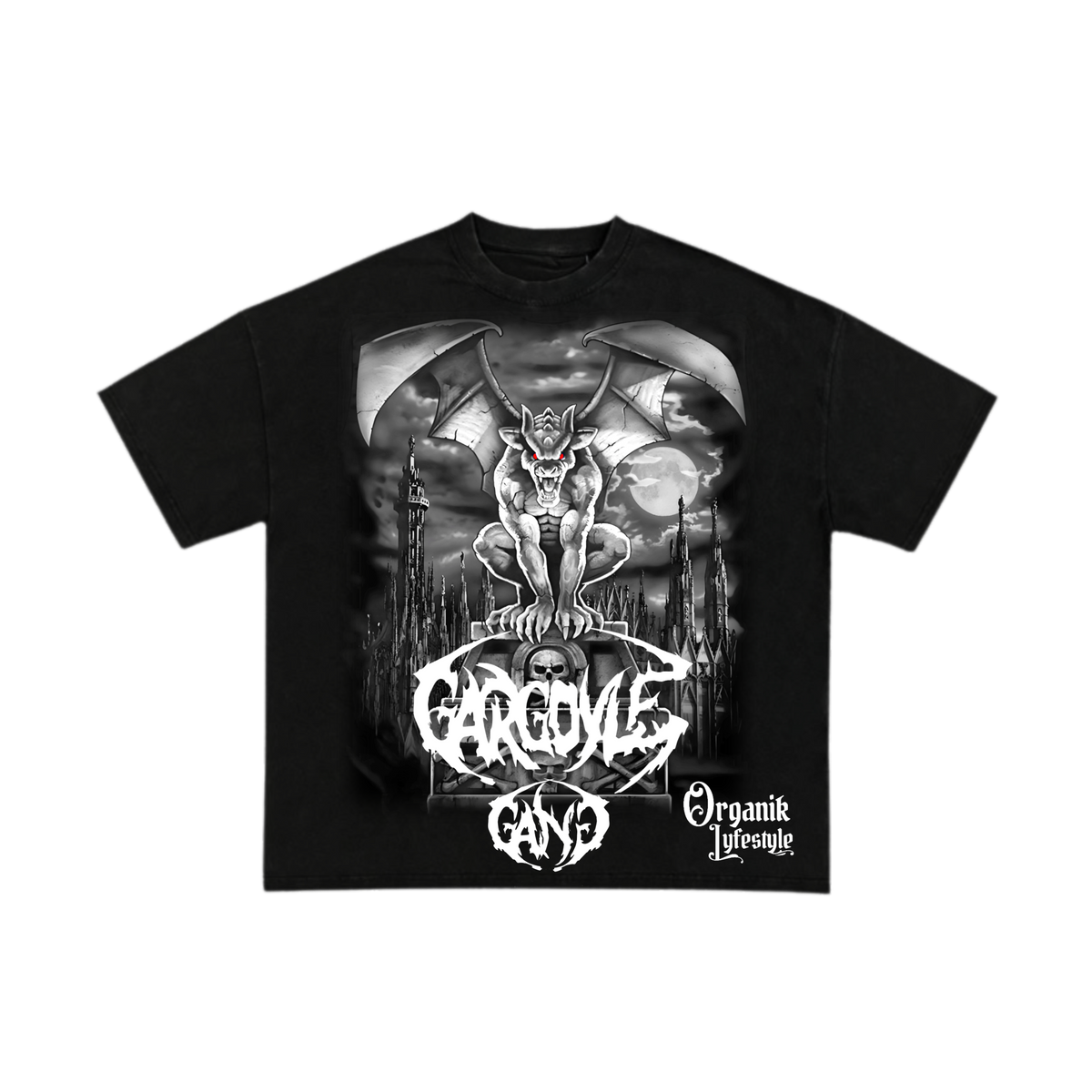 Organik Lyfestyle - Gargoyle G.A.N.G - Black & White