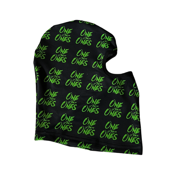 SOLD OUT - Organik Lyfestyle - 1OFTHEM1's Full Understanding Black & Green War Ready Mask