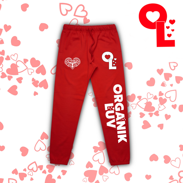 SOLD OUT - Organik Lyfestyle - Organik Luv - Red Sweats