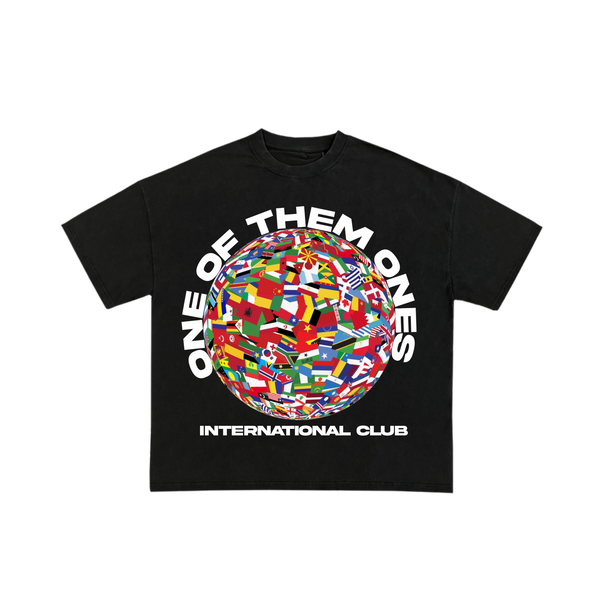 Organik Lyfestyle - 1OFTHEM1's International Club - Black T-Shirt