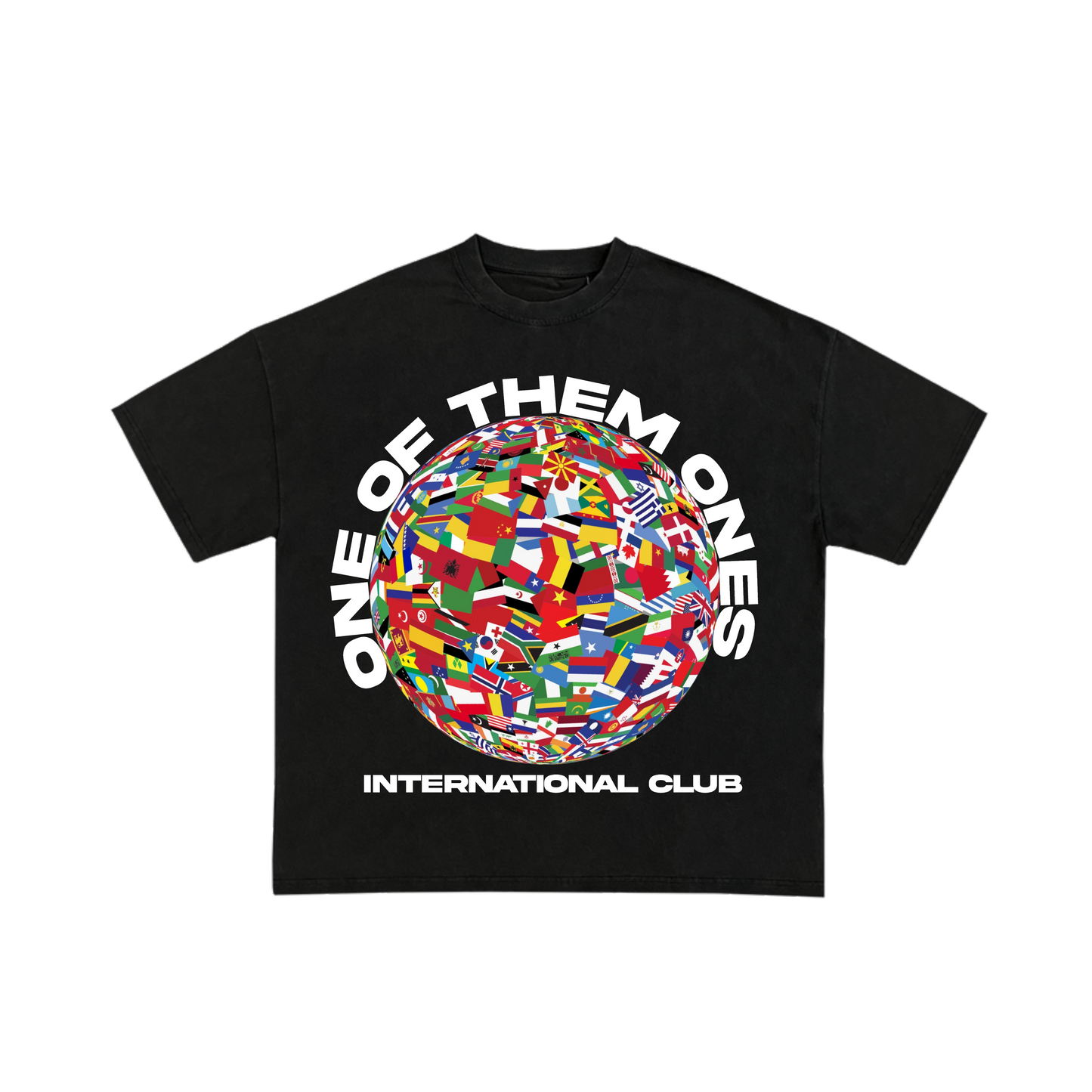 Organik Lyfestyle - 1OFTHEM1's International Club - Black T-Shirt