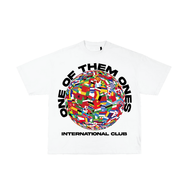 Organik Lyfestyle - 1OFTHEM1's International Club - White T-Shirt