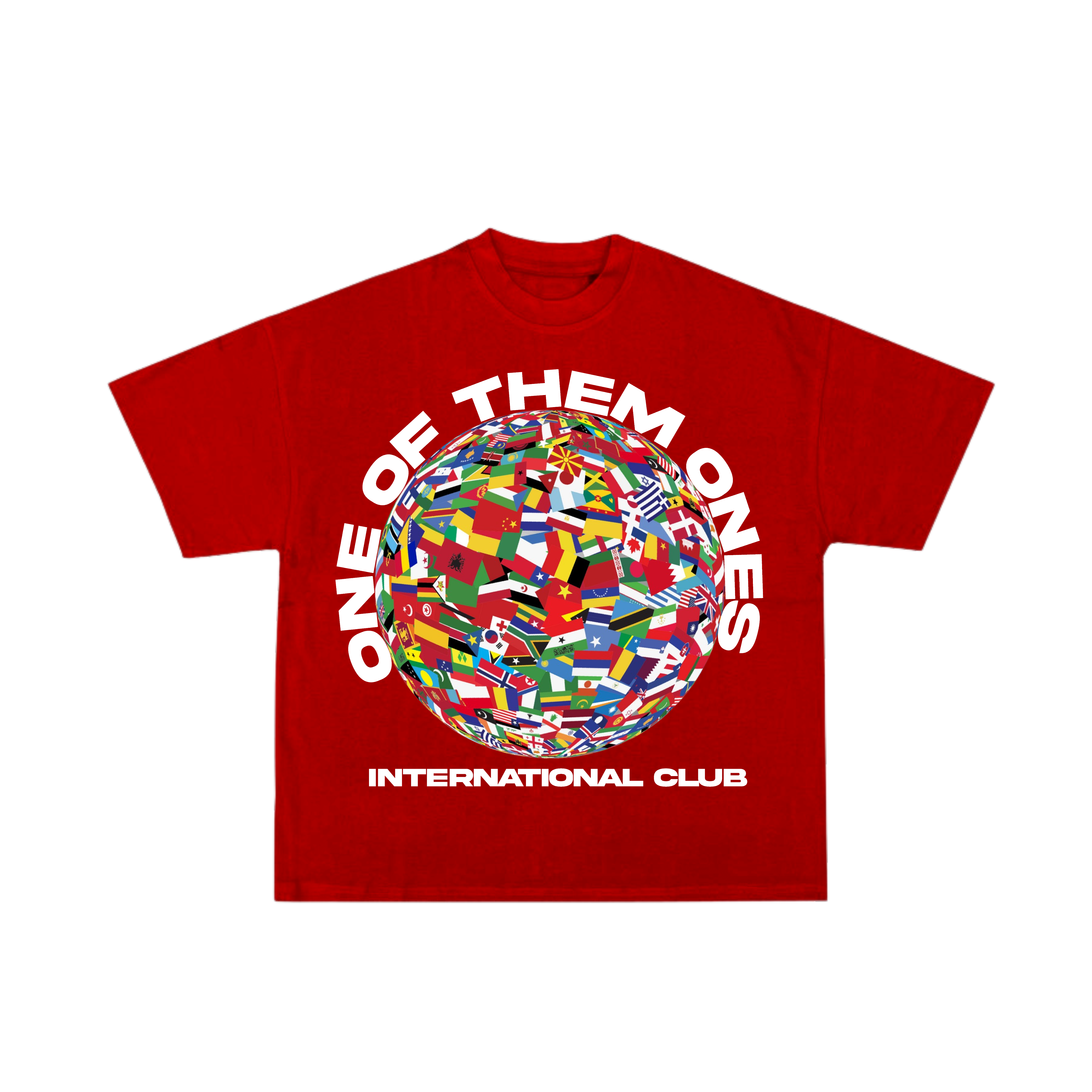 Organik Lyfestyle - 1OFTHEM1's International Club - Red T-Shirt