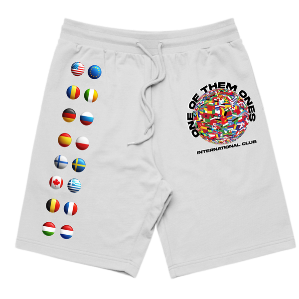 Organik Lyfestyle - 1OFTHEM1's International Club - White Shorts