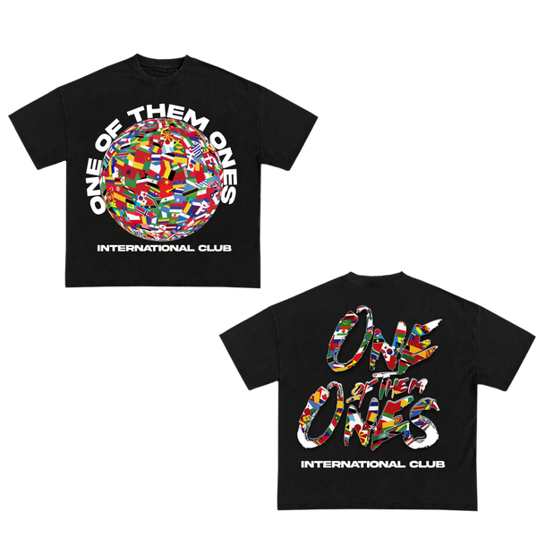 Organik Lyfestyle - 1OFTHEM1's International Club - Black T-Shirt
