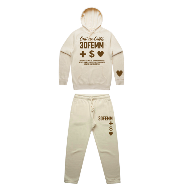 Organik Lyfestyle - 3OFEMM Tan SweatSuit